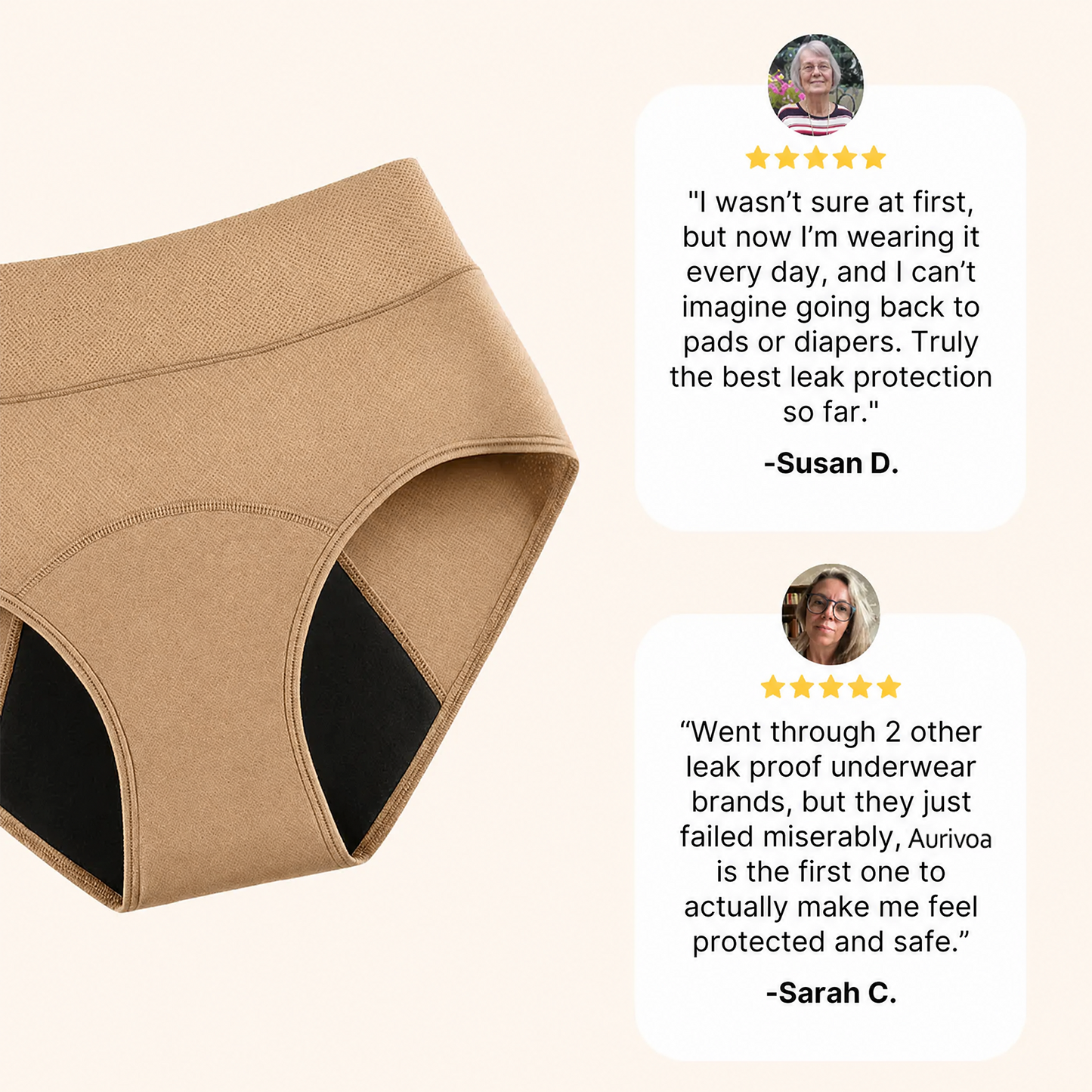 👩‍⚕️Limited-Time 70% Off |Aurivoa™  100% Leak-Proof Underwear